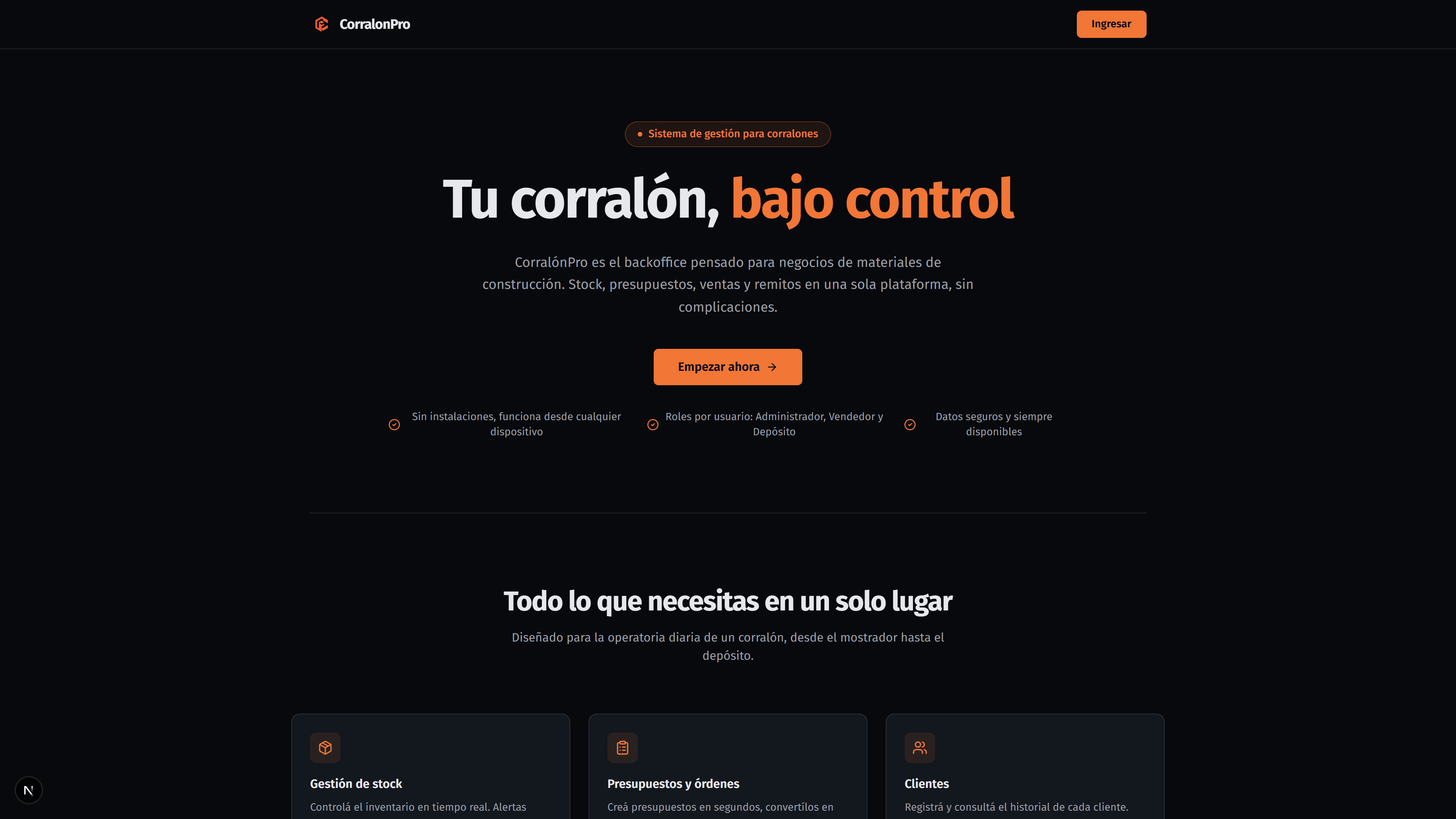 Corralón Pro